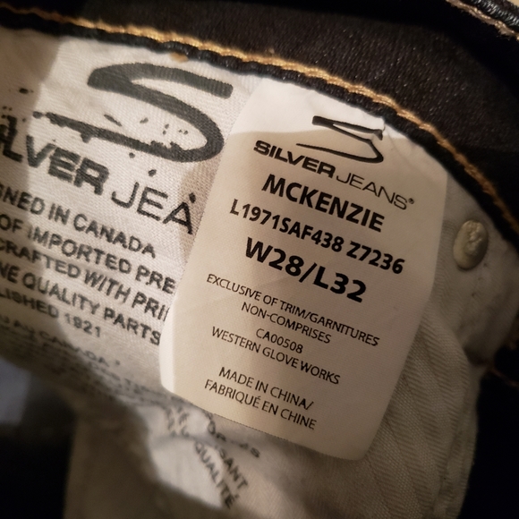 Silver Jeans, Mckenzie Slim Bootcut, W28/L32 - Picture 8 of 8
